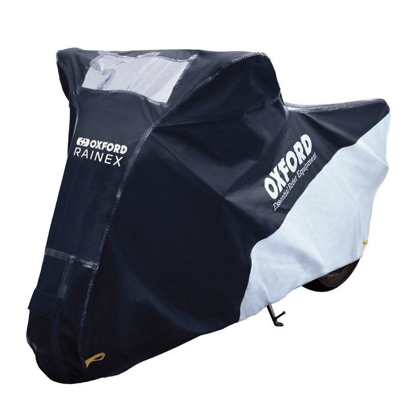 OXFORD Outdoor Protective Cover Rainex Black/Silver - Moto / Scooter - L - Main