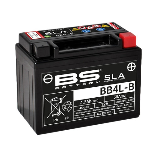 BS BATTERY SLA Battery Maintenance Free Factory Activated - BB4L-B - Main