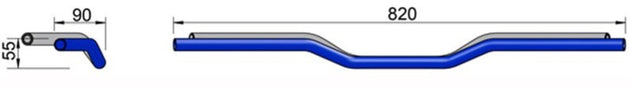 LSL HANDLEBAR 122A000, SIL
