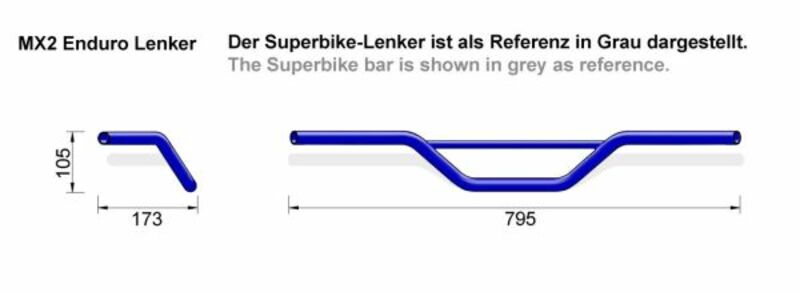LSL HANDLEBAR 123LMX02, CHR