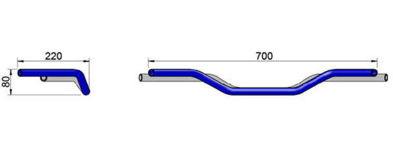 LSL HANDLEBAR 123LS02, BLK