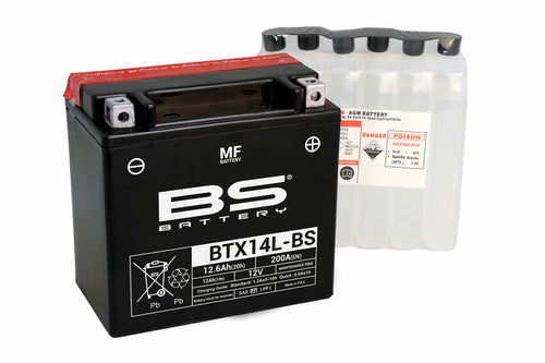 BS BATTERY Battery Maintenance Free with Acid Pack - BTX14L-BS - Main