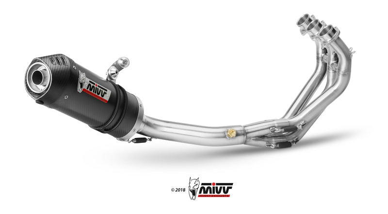 MIVV FULL EXHAUST SYSTEM OVAL, CARBON EC