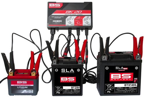 BS BATTERY BK20 Smart Battery Charger -6V/12V 3x2A - Extra