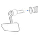 OXFORD Horizon Bar End Universal Left Mirror - Black (1pc) - Extra