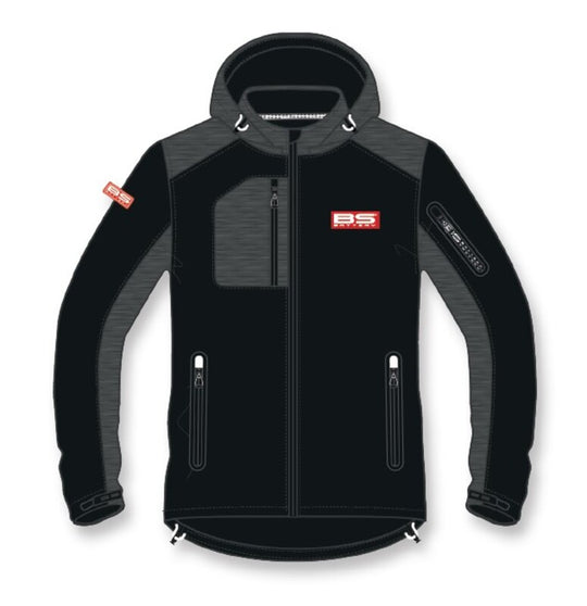 BS BATTERY BS Factory Softshell Jacket - Black/Grey Size M - Extra