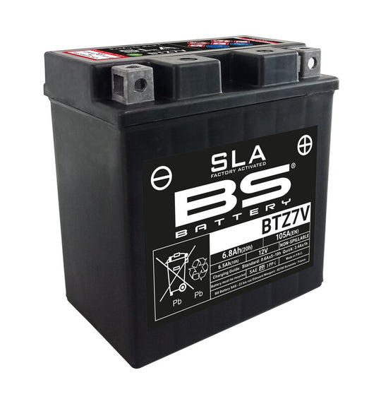 BS BATTERY SLA Battery Maintenance Free Factory Activated - BTZ7V - Main