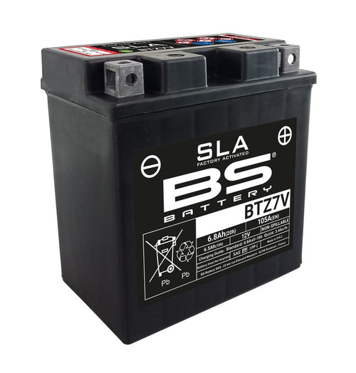 BS BATTERY SLA Battery Maintenance Free Factory Activated - BTZ7V - Extra