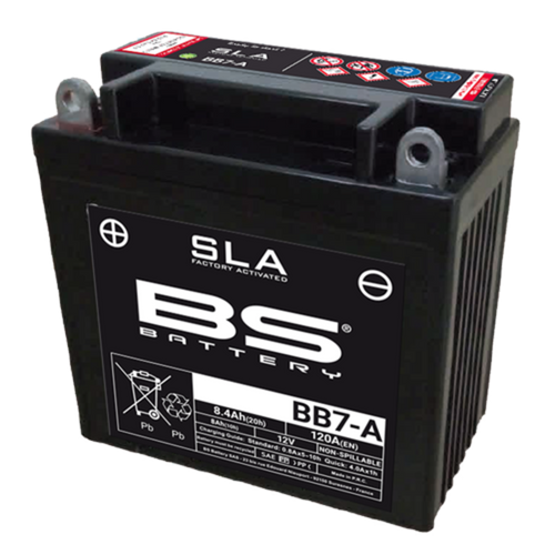 BS BATTERY Battery Conventional with Acid Pack - BB7-A - Main