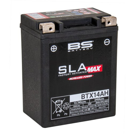 BS BATTERY SLA Max Battery Maintenance Free Factory Activated - BTX14AH MAX FA - Extra