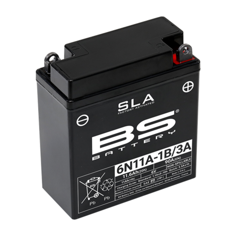 BS BATTERY SLA Maintenance Free Factory Activated - 6N11A-1B/3A - Main