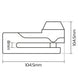 OXFORD Titan Ã¸10mm Pin Disc Lock - Black - Extra