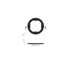 Accesorii Coloured MAG Rings - Black