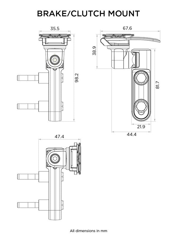 Suport Quad Lock® Motorcycle - Motorcycle Brake Clutch Mount