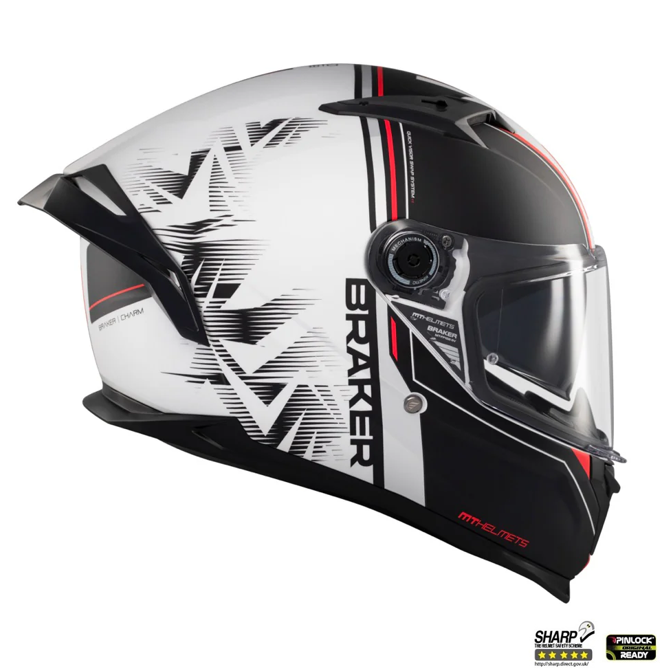 Casca Moto integrala MT Braker SV Charm A1 - Punctaj Maxim SHARP