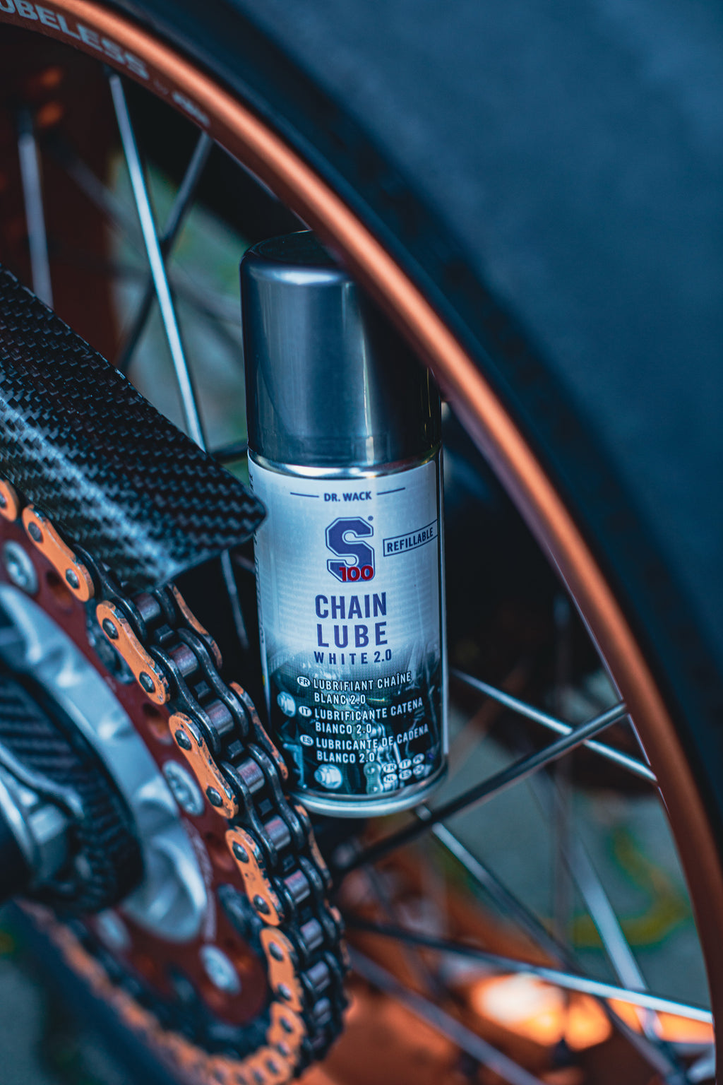Spray ungere lanț moto | S100 White 2.0