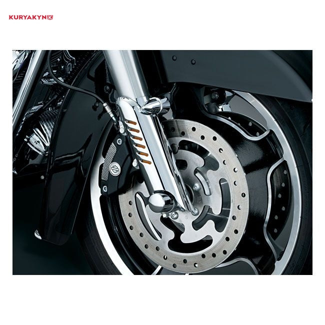 Kuryakyn, lower leg deflector shields. Chrome