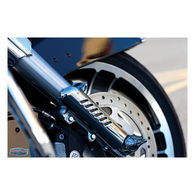 Kuryakyn, lower leg deflector shields. Chrome
