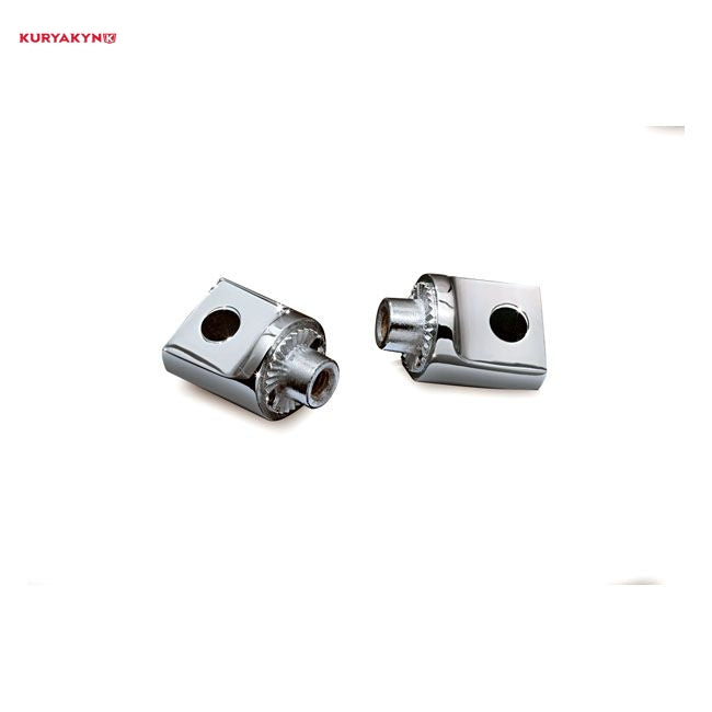 Kuryakyn, Non pivoting splined male mount adapters, chrome