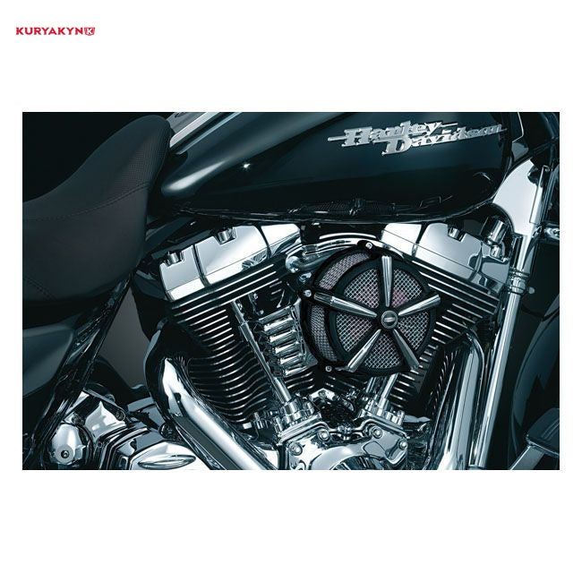 Kuryakyn, Hi-Five Mach 2 air cleaner kit. Black/Chrome