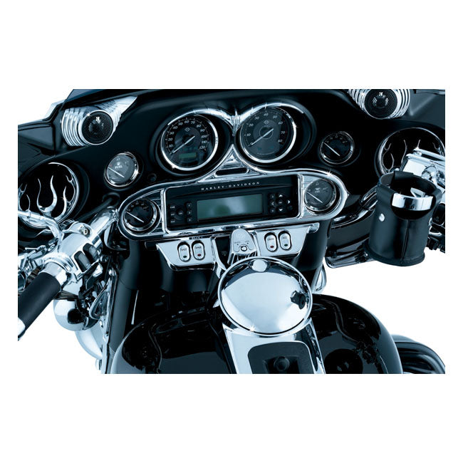 Kuryakyn, speedo & tach brow. Chrome