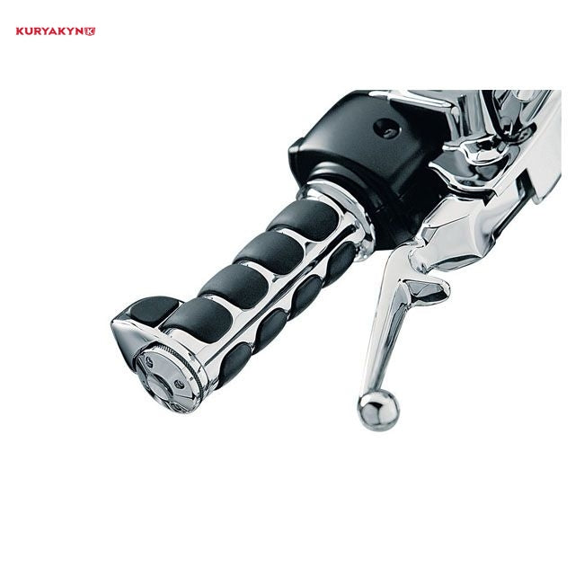 Kuryakyn, Premium ISO-grip. Chrome. Throttle Boss