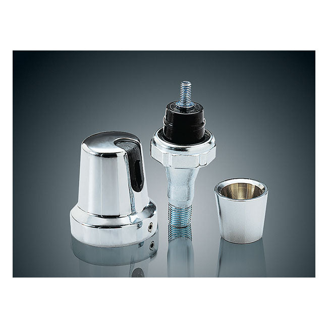 Kuryakyn, Oil pressure switch cover set. Chrome