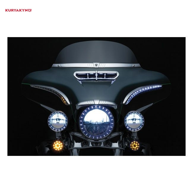 Kuryakyn, LED lighted bat lashes. Chrome