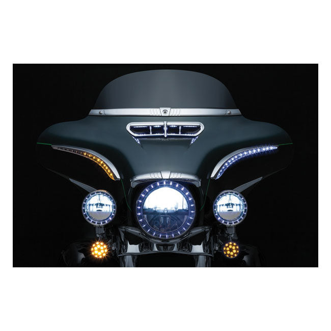 Kuryakyn, LED lighted bat lashes. Chrome