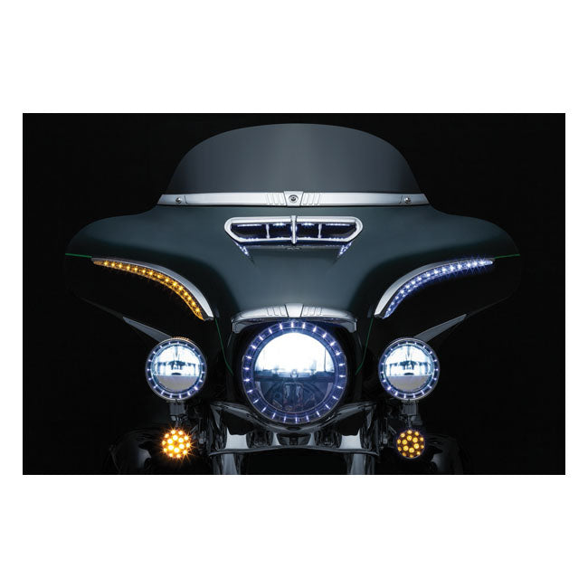 Kuryakyn, LED lighted bat lashes. Chrome