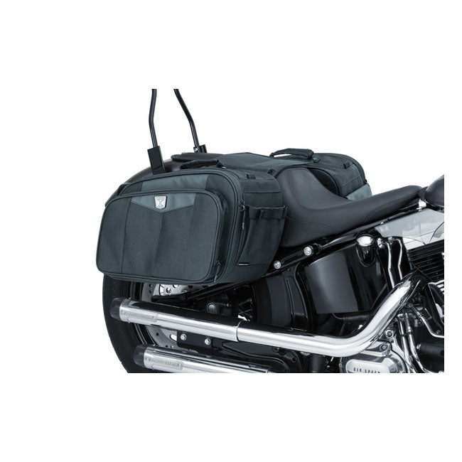 Kuryakyn, Momentum outrider throw-over saddlebags. Black