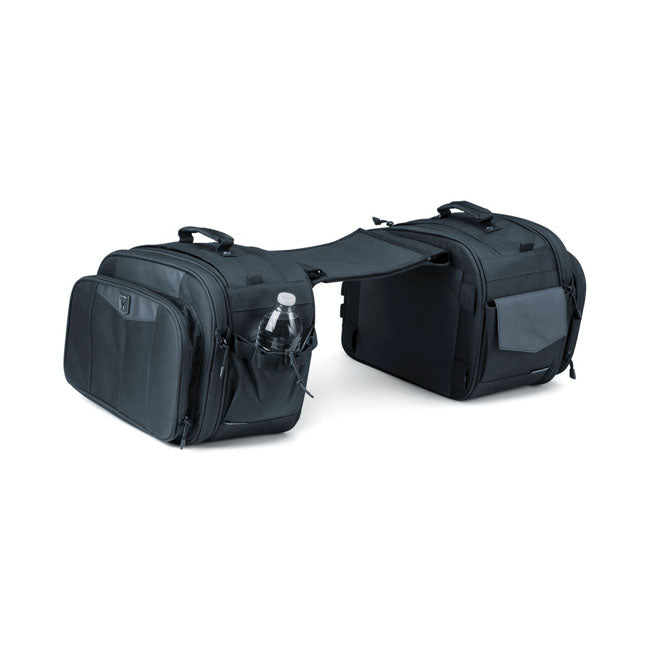 Kuryakyn, Momentum outrider throw-over saddlebags. Black