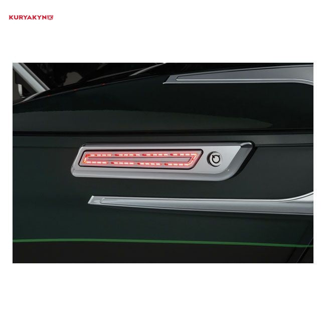 Kuryakyn, LED saddlebag hinge accents. Chrome