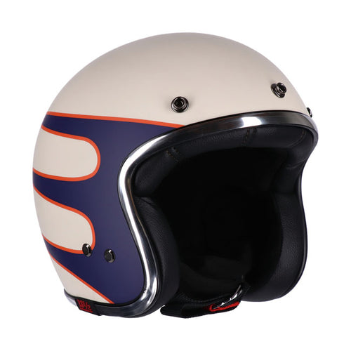 13 1/2 Skull bucket helmet Superior vintage white