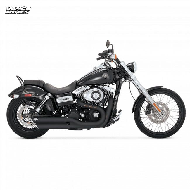 Vance & Hines, 3" Twin slash slip-on PCX mufflers. Black