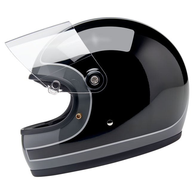 Biltwell Gringo S helmet Storm Grey/Black Tracker Gloss