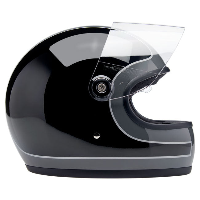 Biltwell Gringo S helmet Storm Grey/Black Tracker Gloss