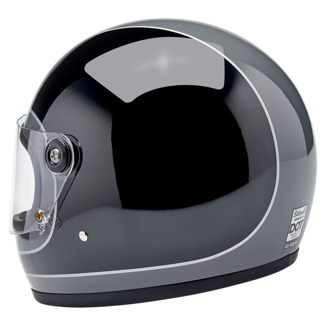 Biltwell Gringo S helmet Storm Grey/Black Tracker Gloss