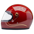 Biltwell Gringo S helmet Garnet Red Flames