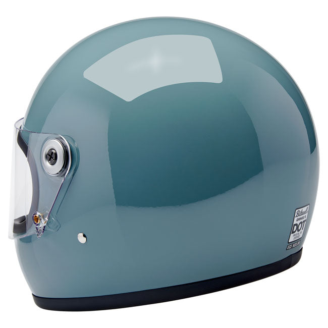 Biltwell Gringo S helmet Agave Blue Gloss