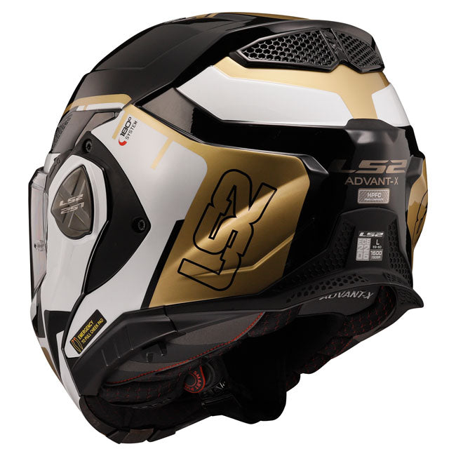 LS2 Advant X Metryk helmet black gold