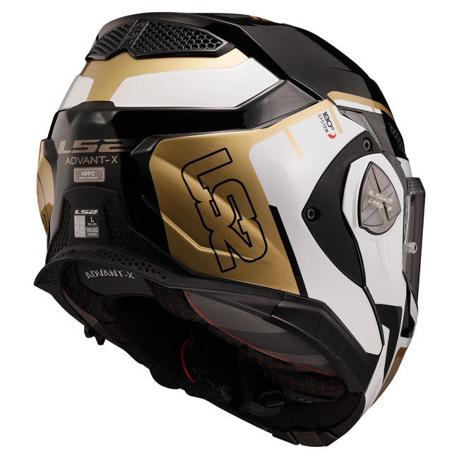 LS2 Advant X Metryk helmet black gold