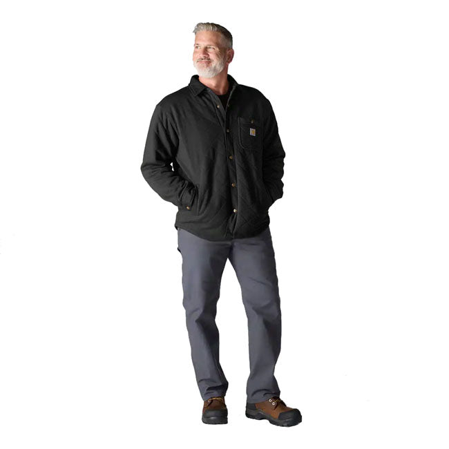 Carhartt Quilted Snap Front shirt black