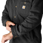 Carhartt Quilted Snap Front shirt black