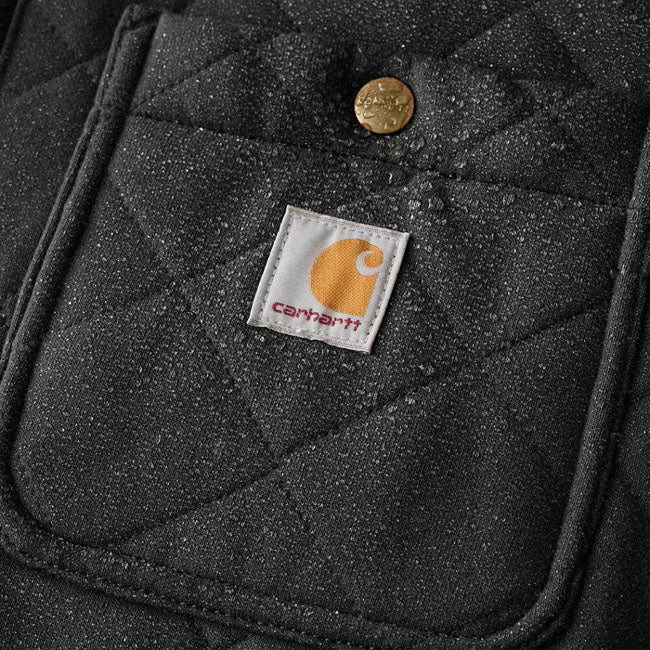 Carhartt Quilted Snap Front shirt black