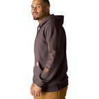 Carhartt Sleeve Logo hoodie dark sepia