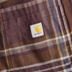 Carhartt Flannel Plaid shirt dark sepia