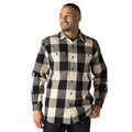 Carhartt Plaid flannel shirt oat milk