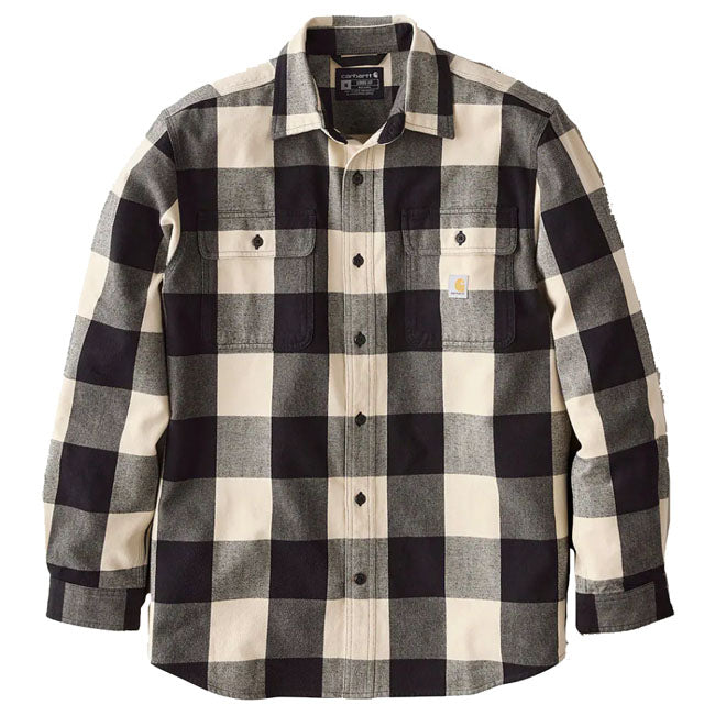 Carhartt Plaid flannel shirt oat milk