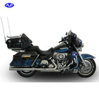 V Performance, Double Ring slip-on mufflers. Chrome